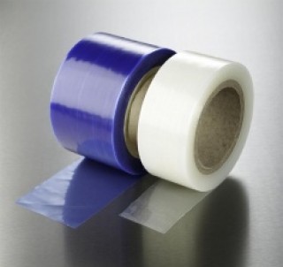 Blue white protective tape